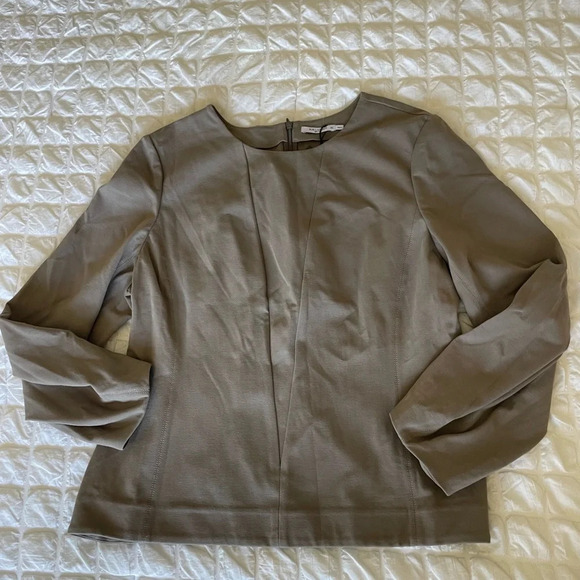 M.M Lafleur Rashida top in pebble - Picture 4 of 13